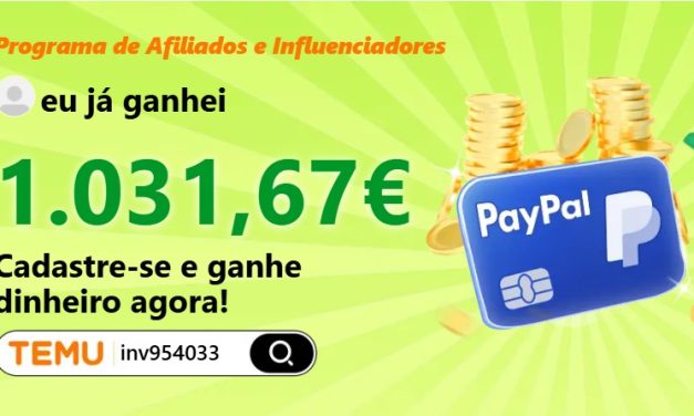Como Ser Afiliado da Temu em Portugal e Ganhar Dinheiro Online