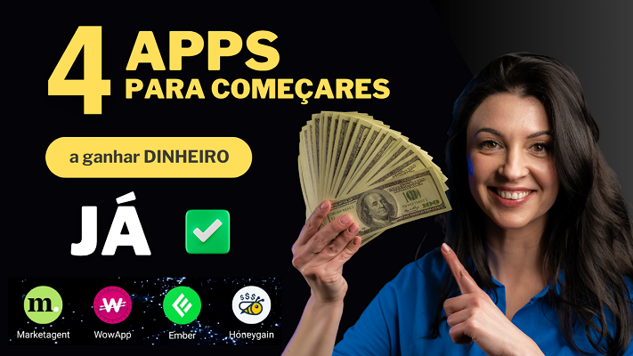 4 apps para fazer dinheiro na internet do ZERO (para iniciantes)