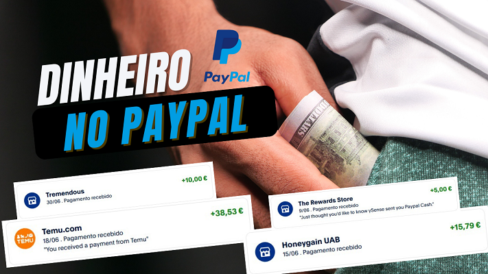 6 sites para ganhar dinheiro no PayPal (inclui provas de pagamento)