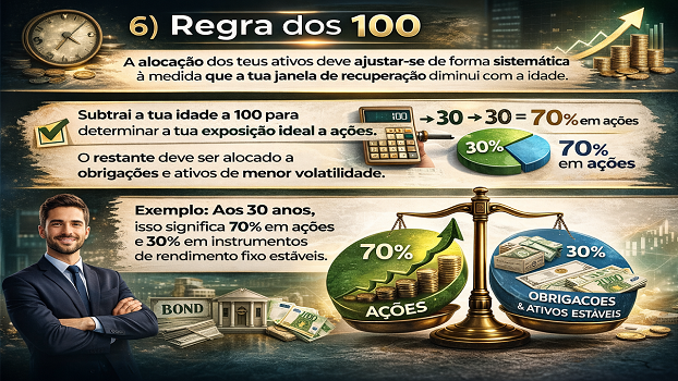 Regra dos 100: O método fácil para gerir risco em função da idade