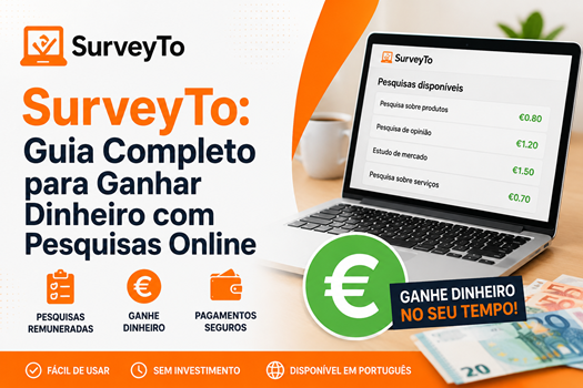SurveyTo: Guia Completo para Ganhar Dinheiro com Pesquisas Online