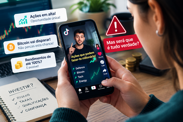 Conselhos de investimento no TikTok? Mais de 70% dos “finfluencers” analisados podem não ter qualificações suficientes